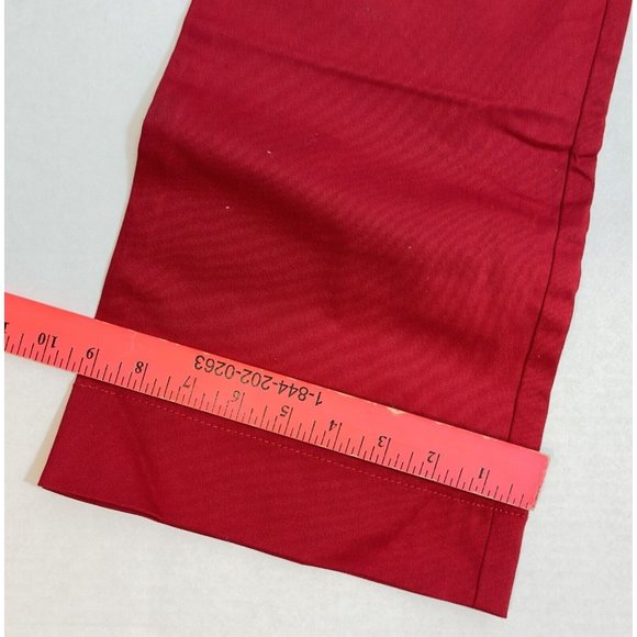 Rare NWT Y2K Dickies Girl Cherry Red Bootcut Canvas Pants Size 3 STYLE# NHH1011 - Picture 9 of 16